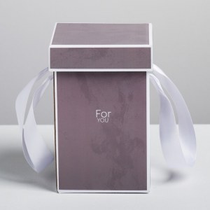 Коробка складная «For you», 10 × 18 см