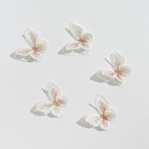 Бабочка флористическая с шитьем, 60 * 50 мм