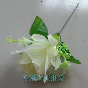 Роза из шелка, 8 см*15 см, цвет на выбор